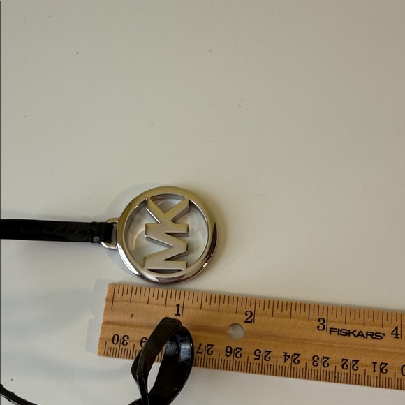 Michael Kors Black Leather MK Charm - Picture 5 of 6